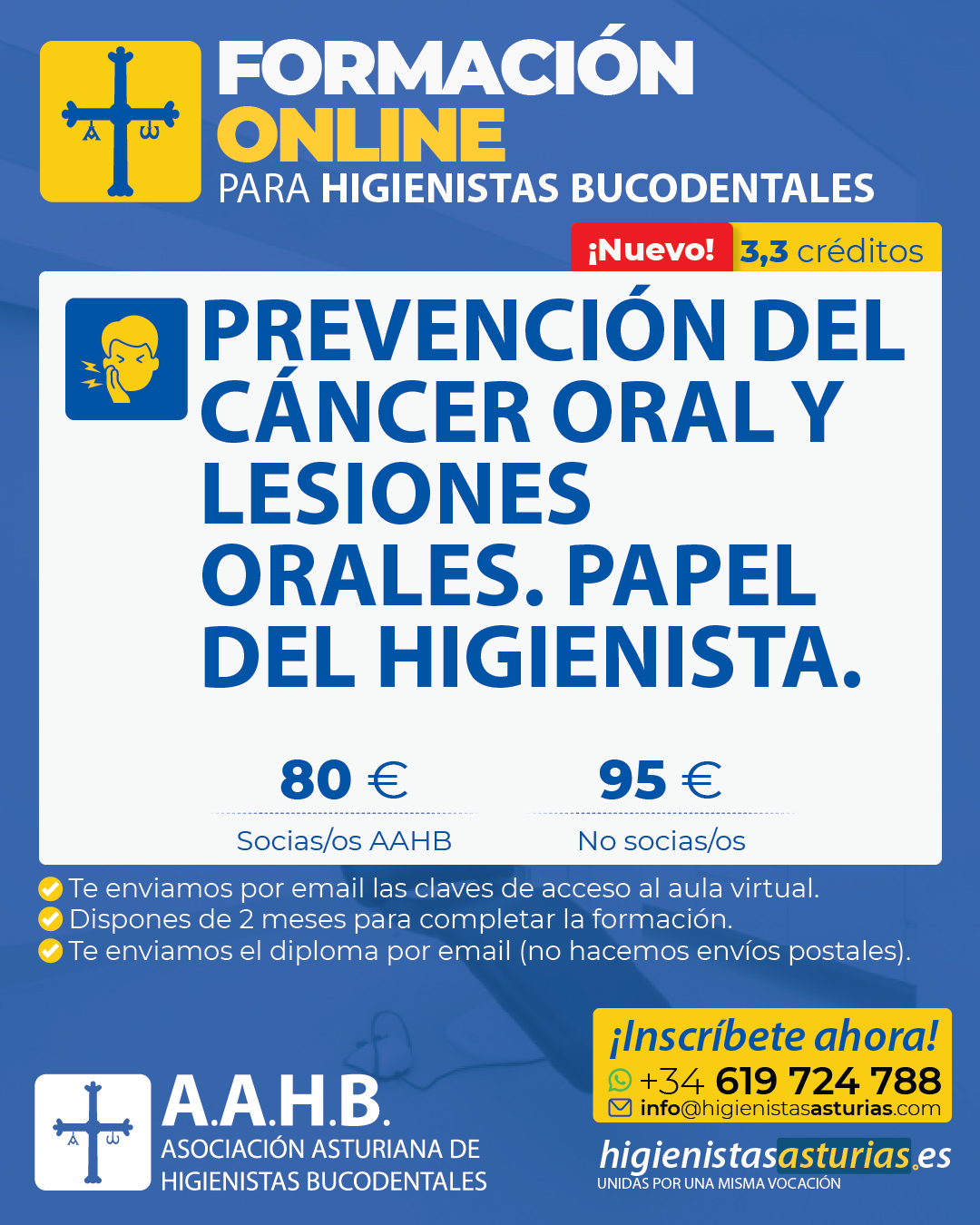 Prevención del cáncer oral y lesiones orales. Papel del higienista.