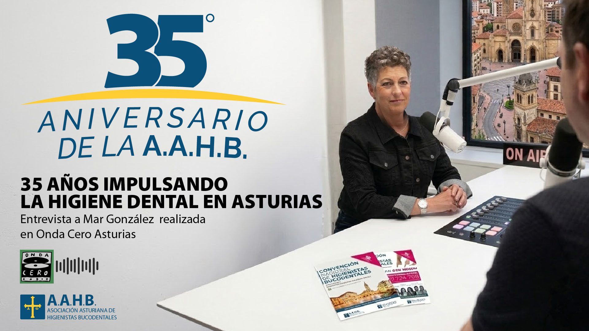 Entrevista a Mar Gónzalez en Onda Cero Asturias – 35º Aniversario de la A.A.H.B.